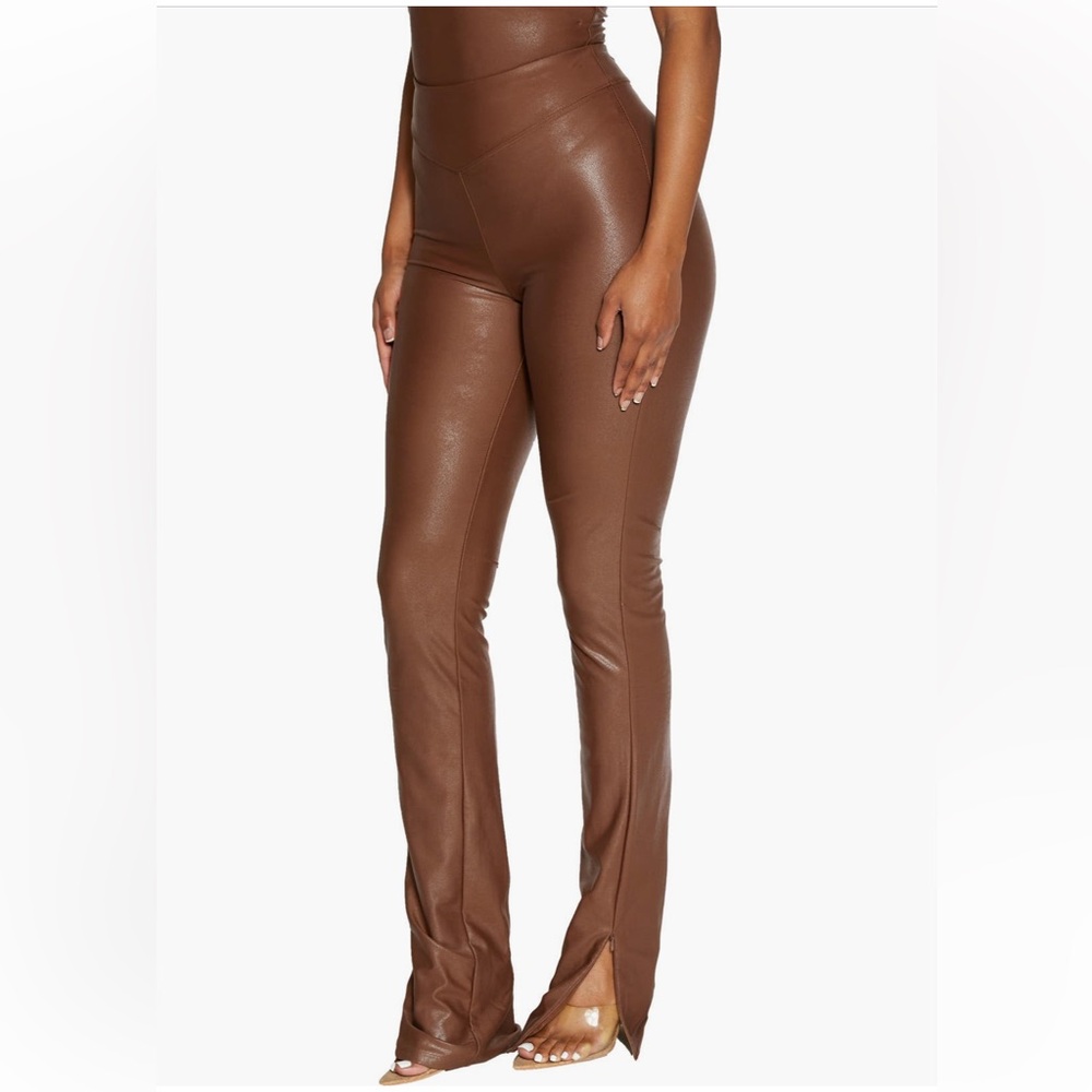 Naked wardrobe faux leather pants